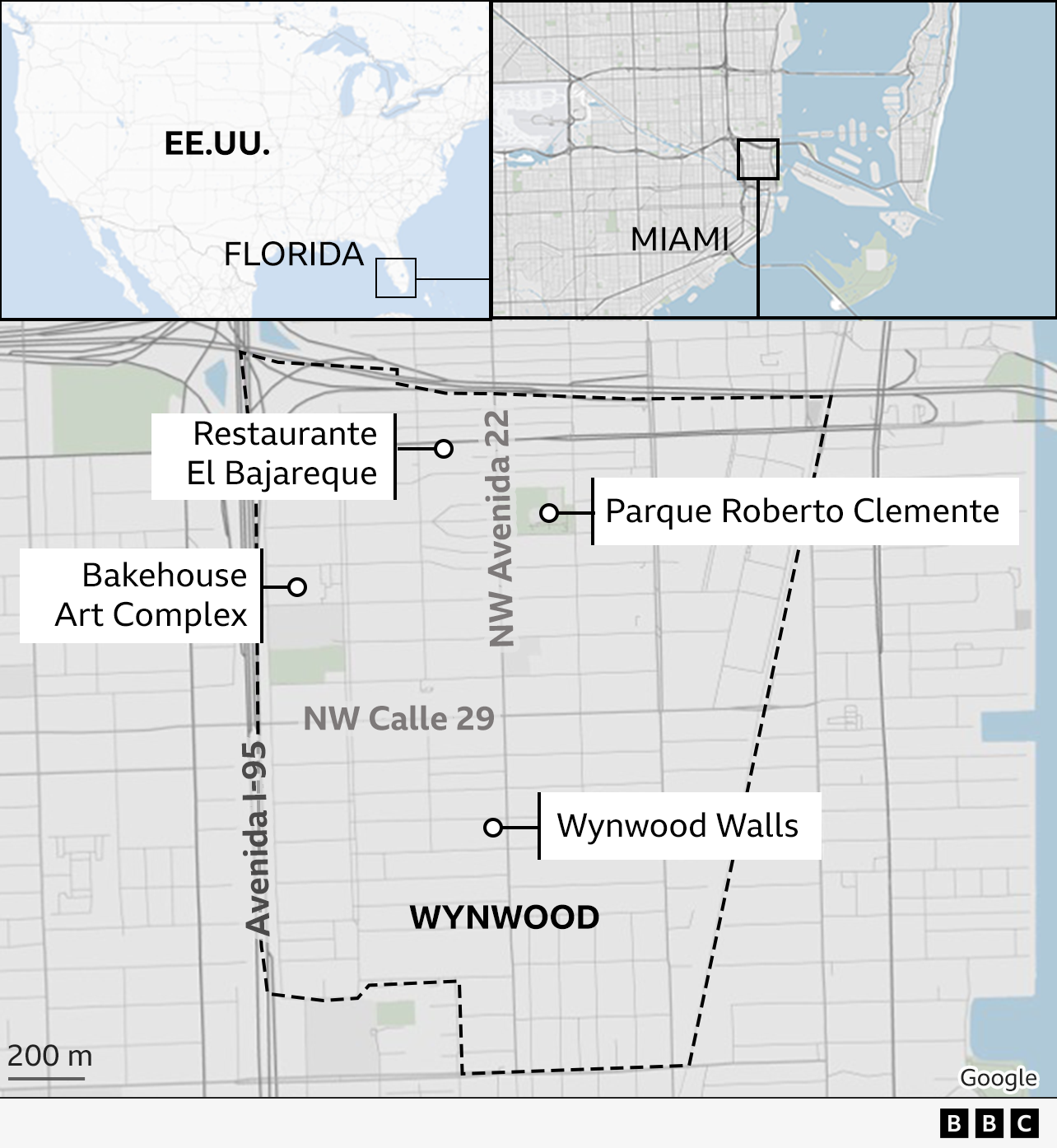 Mapa Wynwood