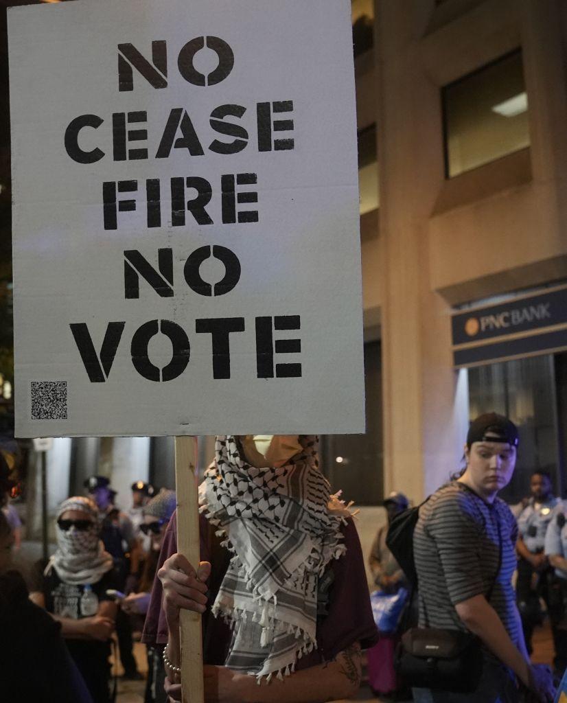 Manifestación contra la guerra en Gaza.