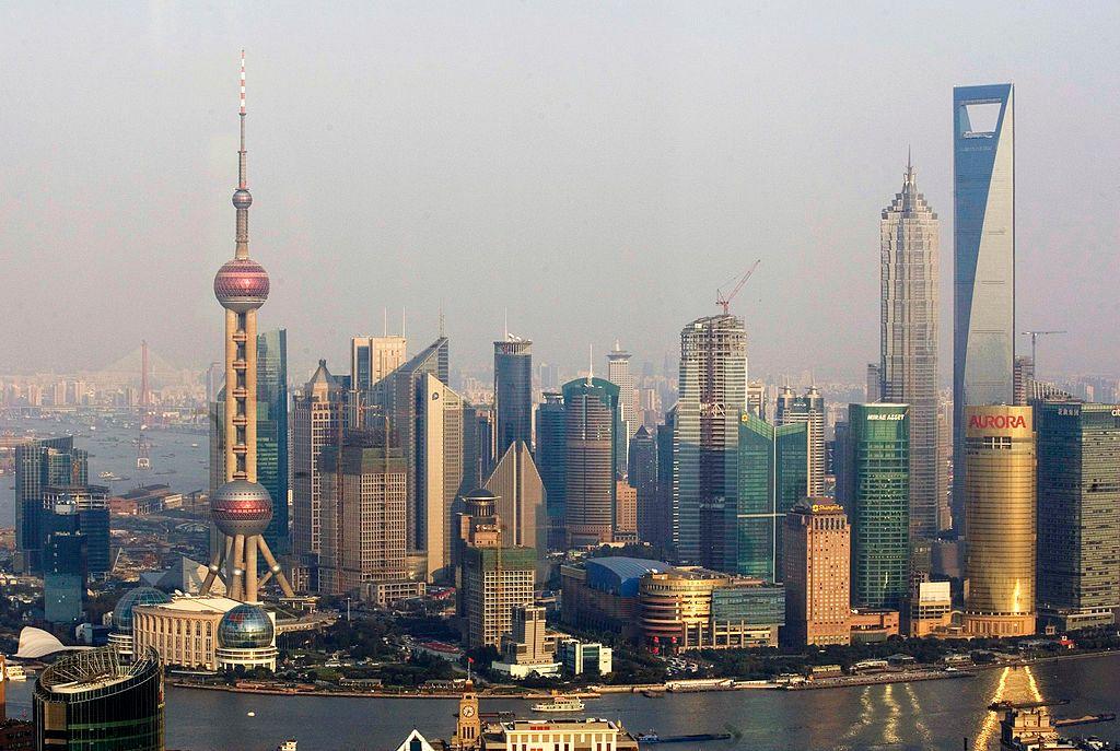 Skyline de Shanghái.