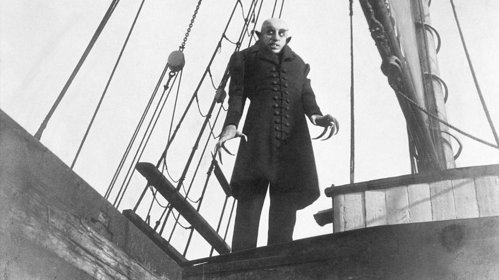 Max Schreck como Nosferatu em filme de 1922