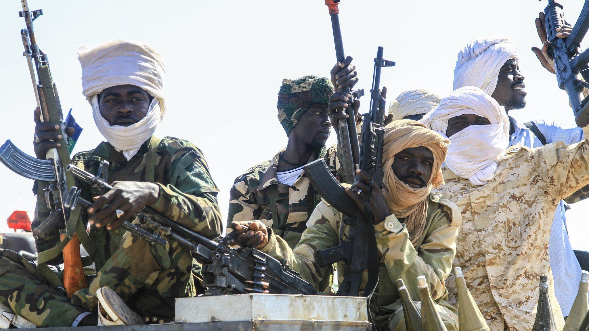 مقاتلون من حركة تحرير السودان 