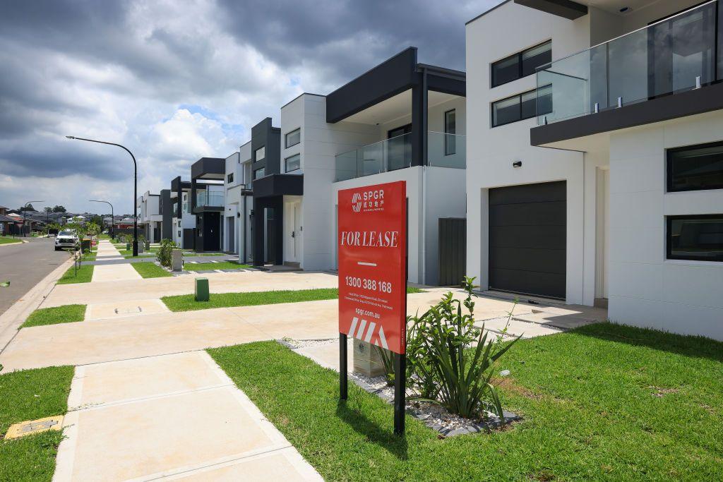 Imagen de unas casas recién construidas en Sídney, Australia