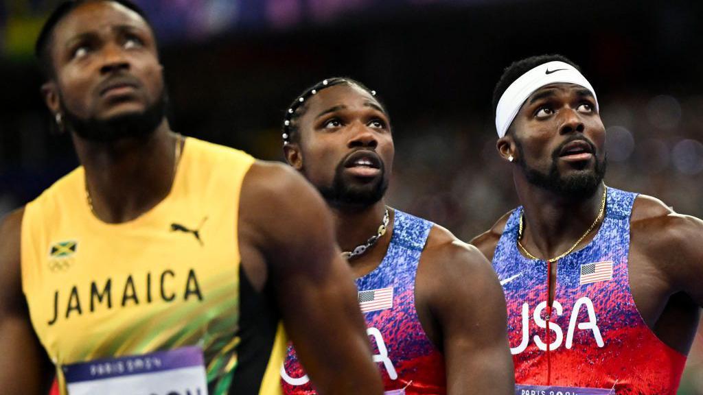 Kishane Thompson y Noah Lyles corredores de los 100 metros