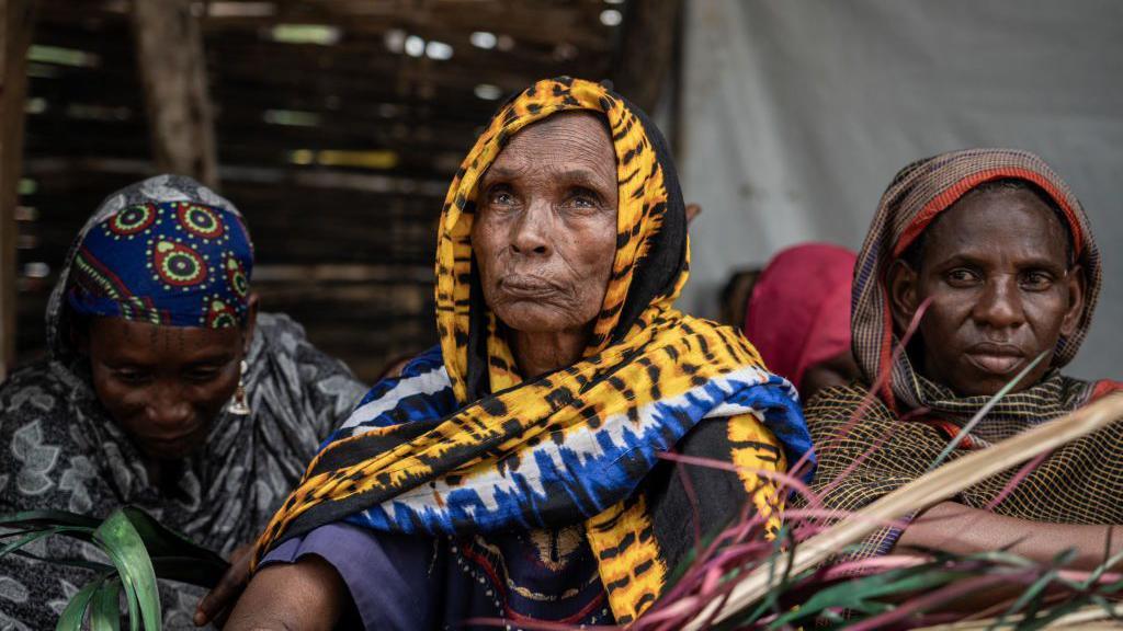 Mujeres refugiadas del conflicto en Sudán. 