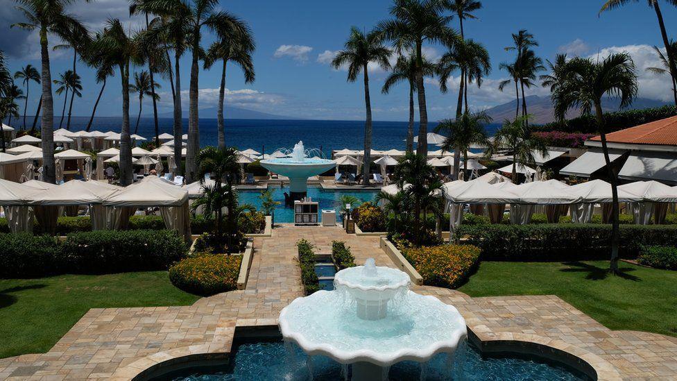 Imagen de un hotel en Maui.