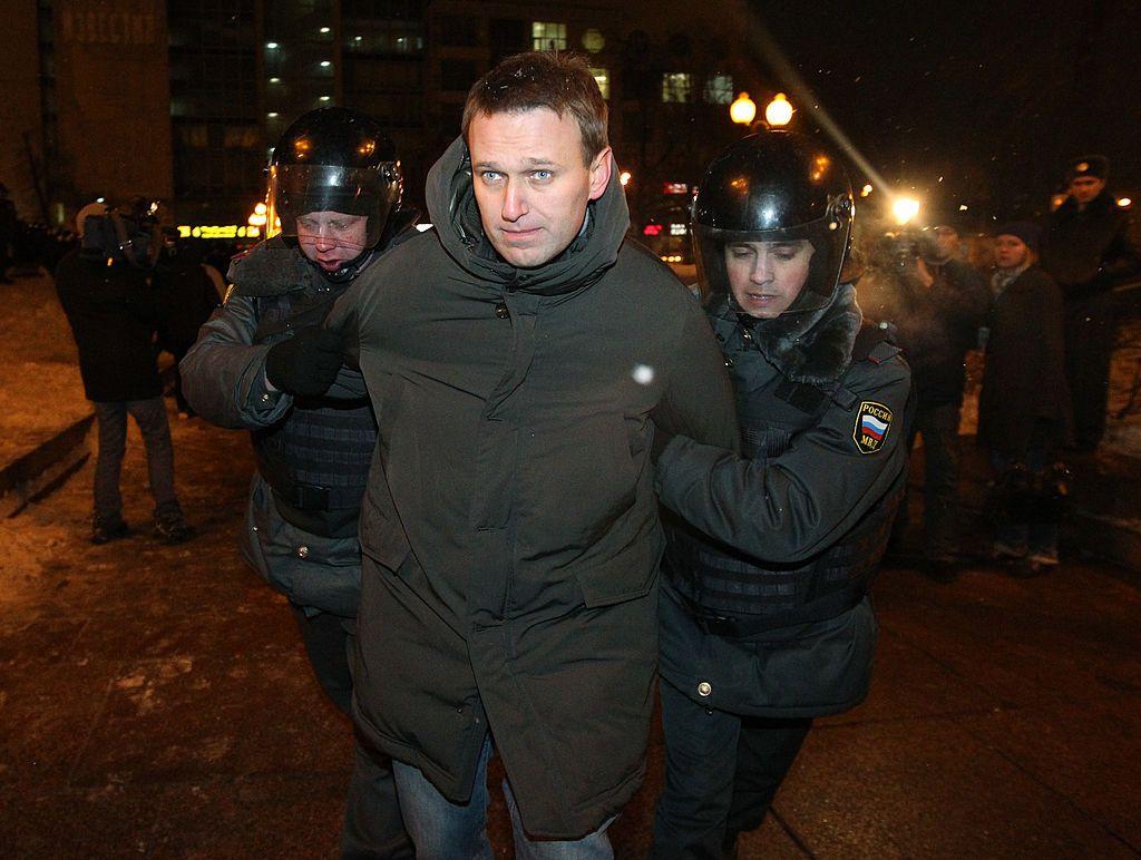 Navalny arrestado en Moscú en marzo de 2012