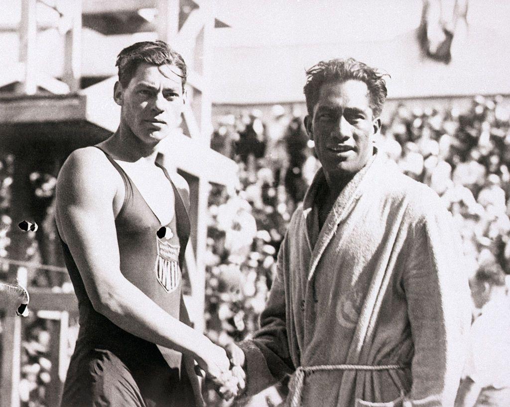 Johnny Weissmuller and Duke Kahanamoku both from the United States