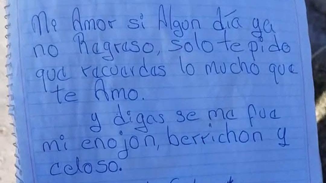 Un fragmento de una carta encontrada en el "Rancho Izaguirre"