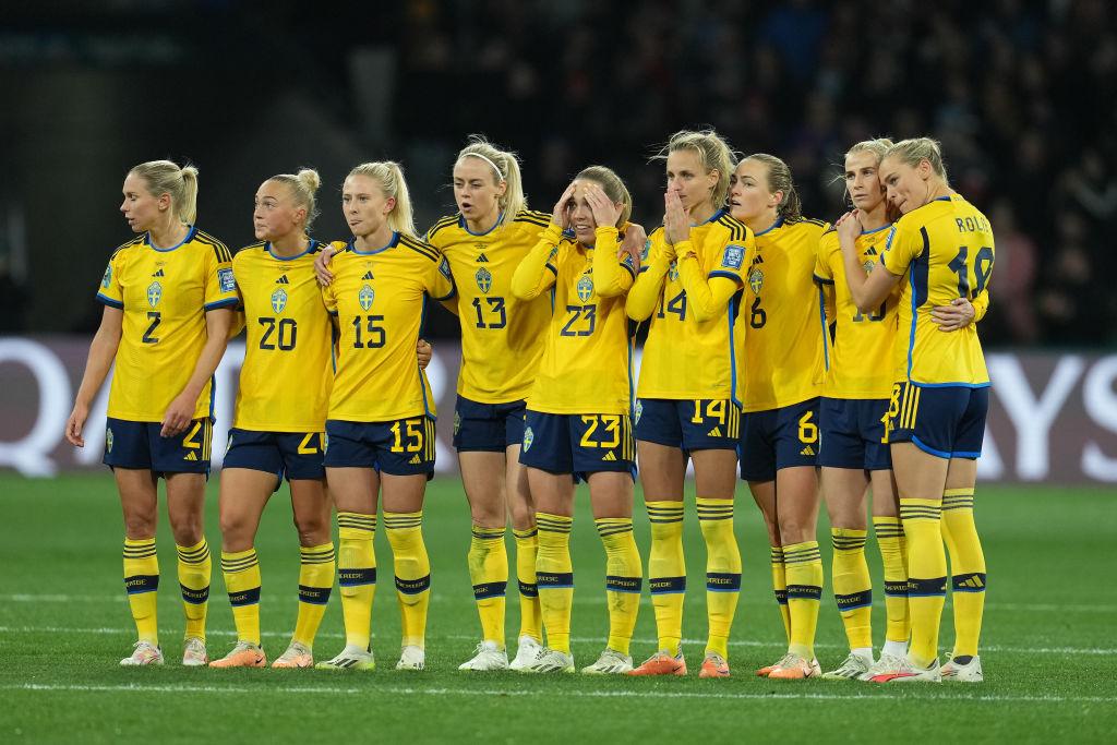 Las jugadoras suecas. 