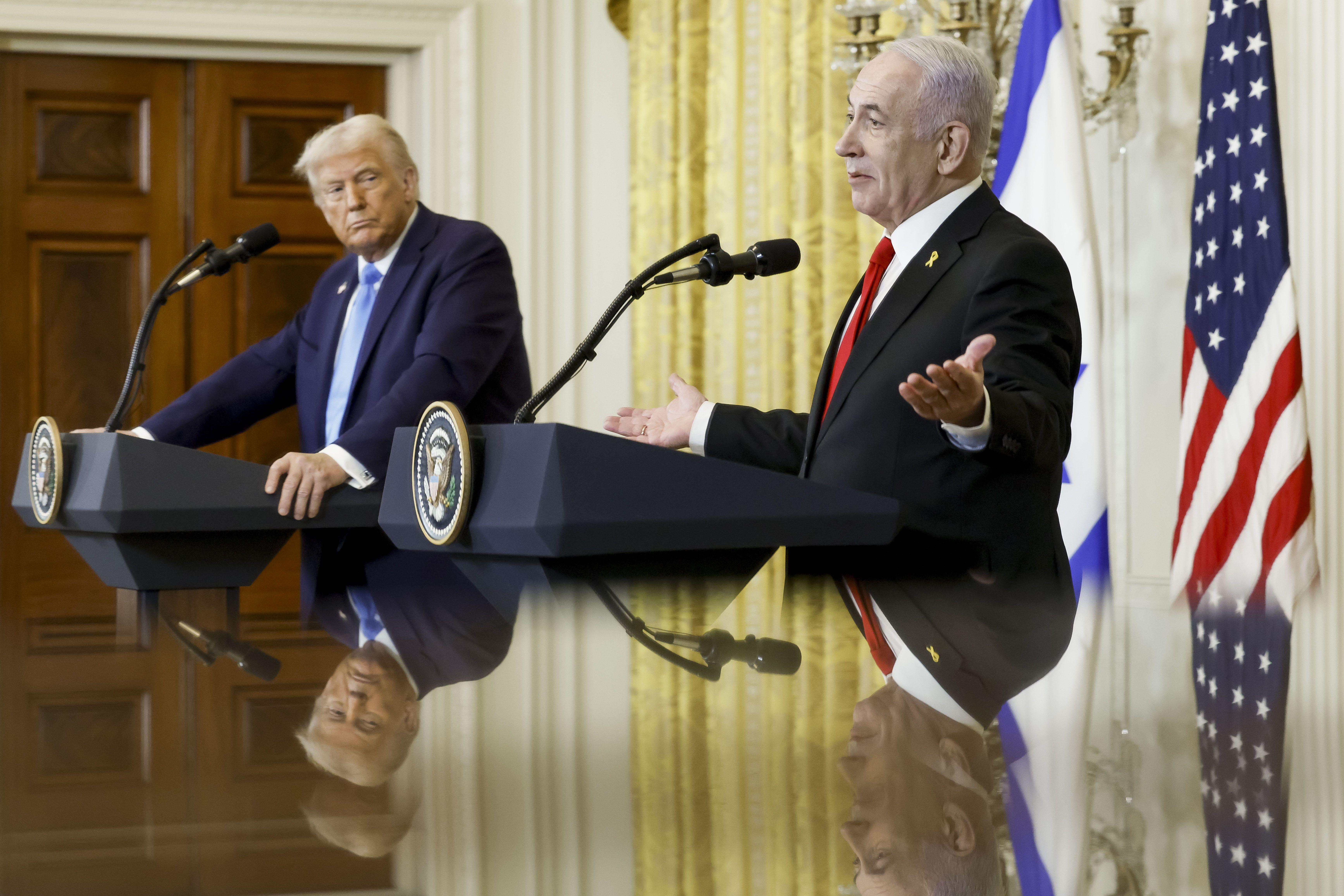 Trump e Netanyahu lado a lado