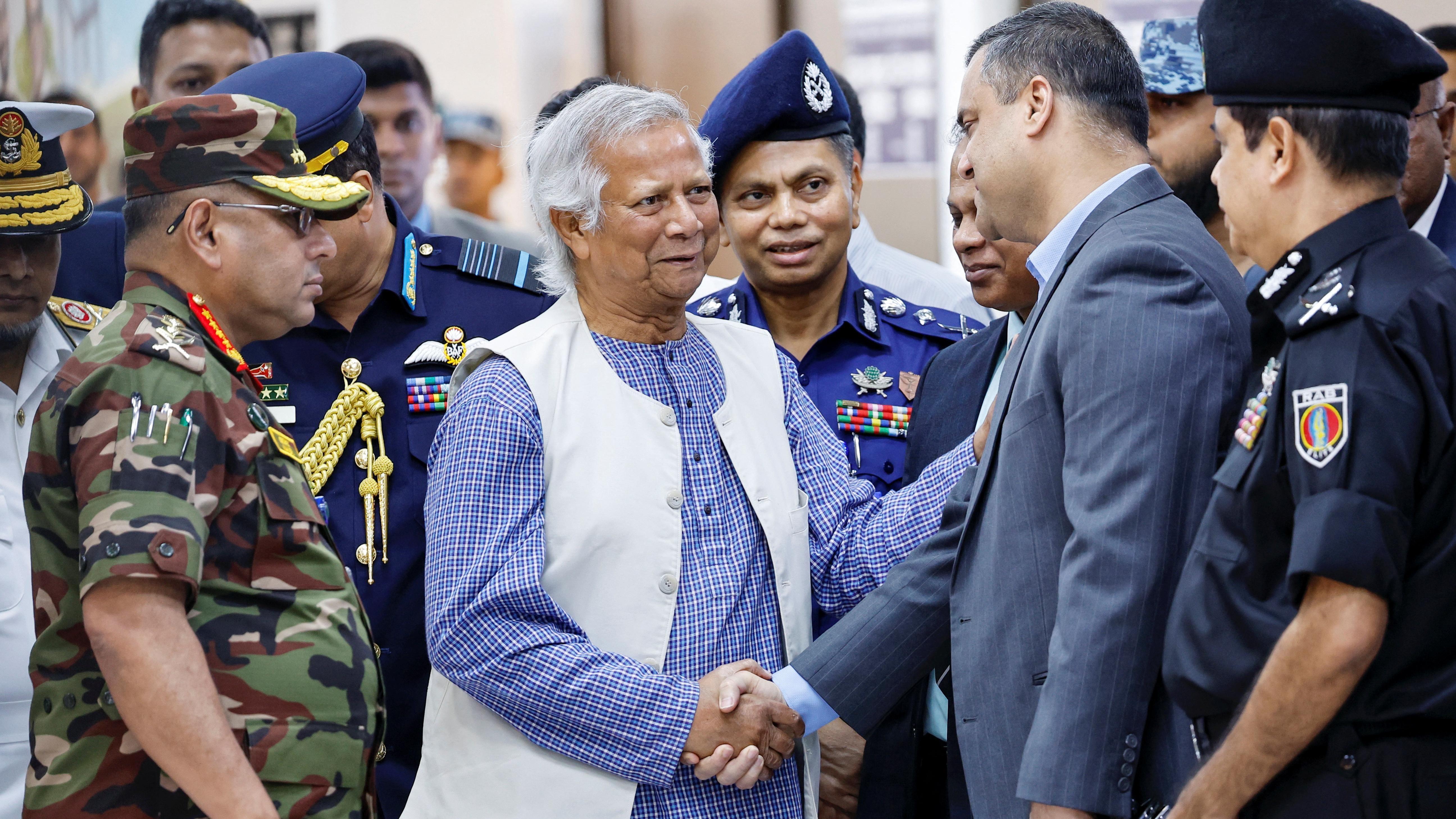 Yunus lands in Bangladesh to lead caretaker government