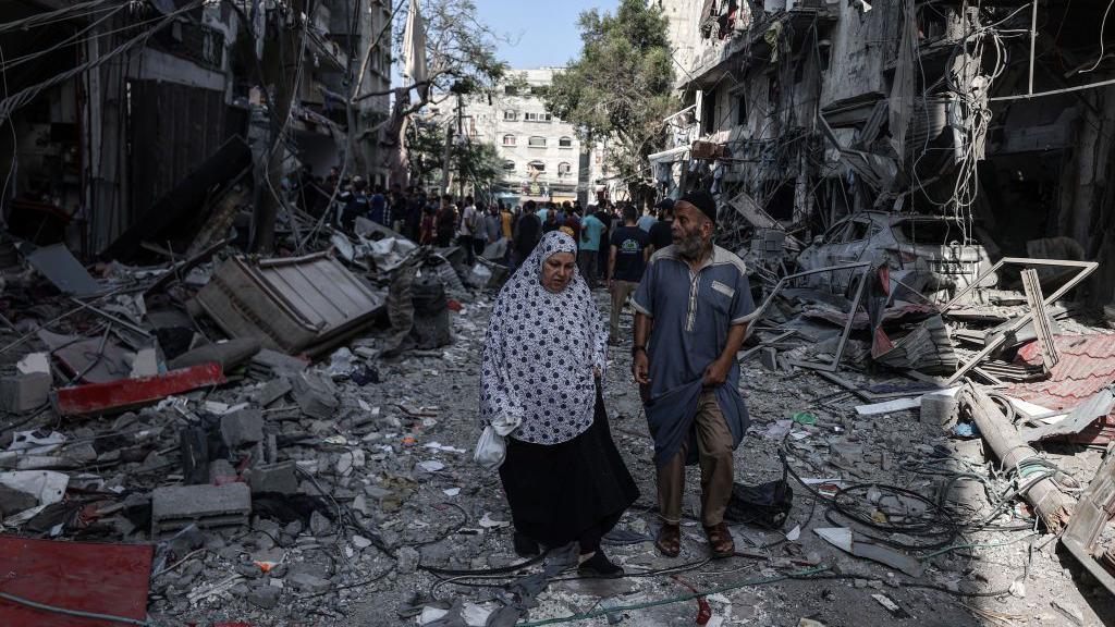 Edificios en Gaza destruidos