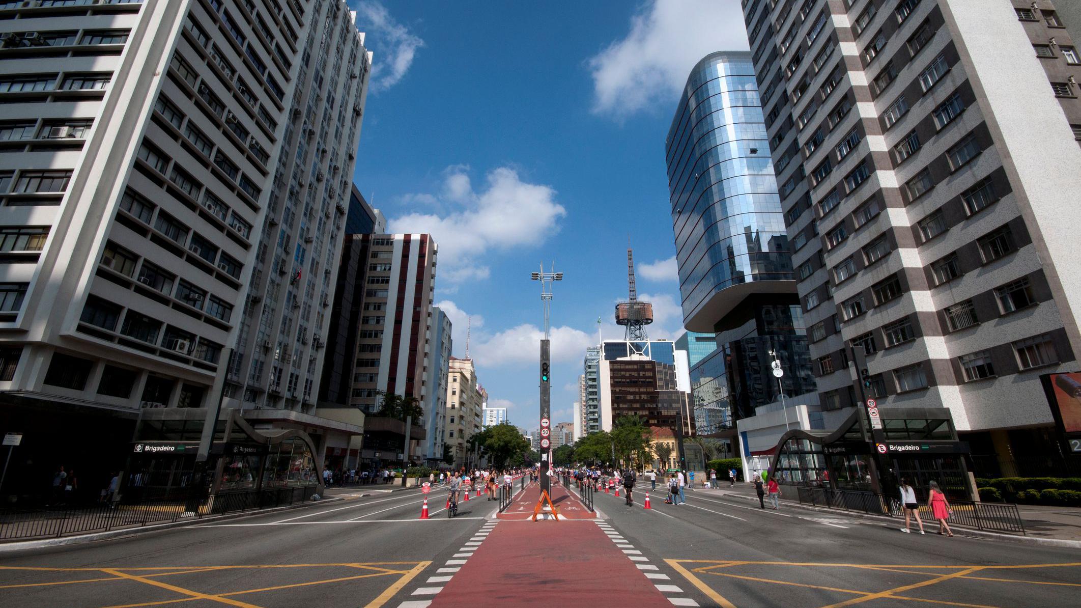 Vista da avenida Paulista