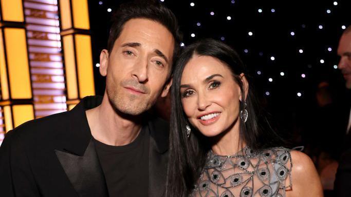 Adrien Brody y Demi Moore