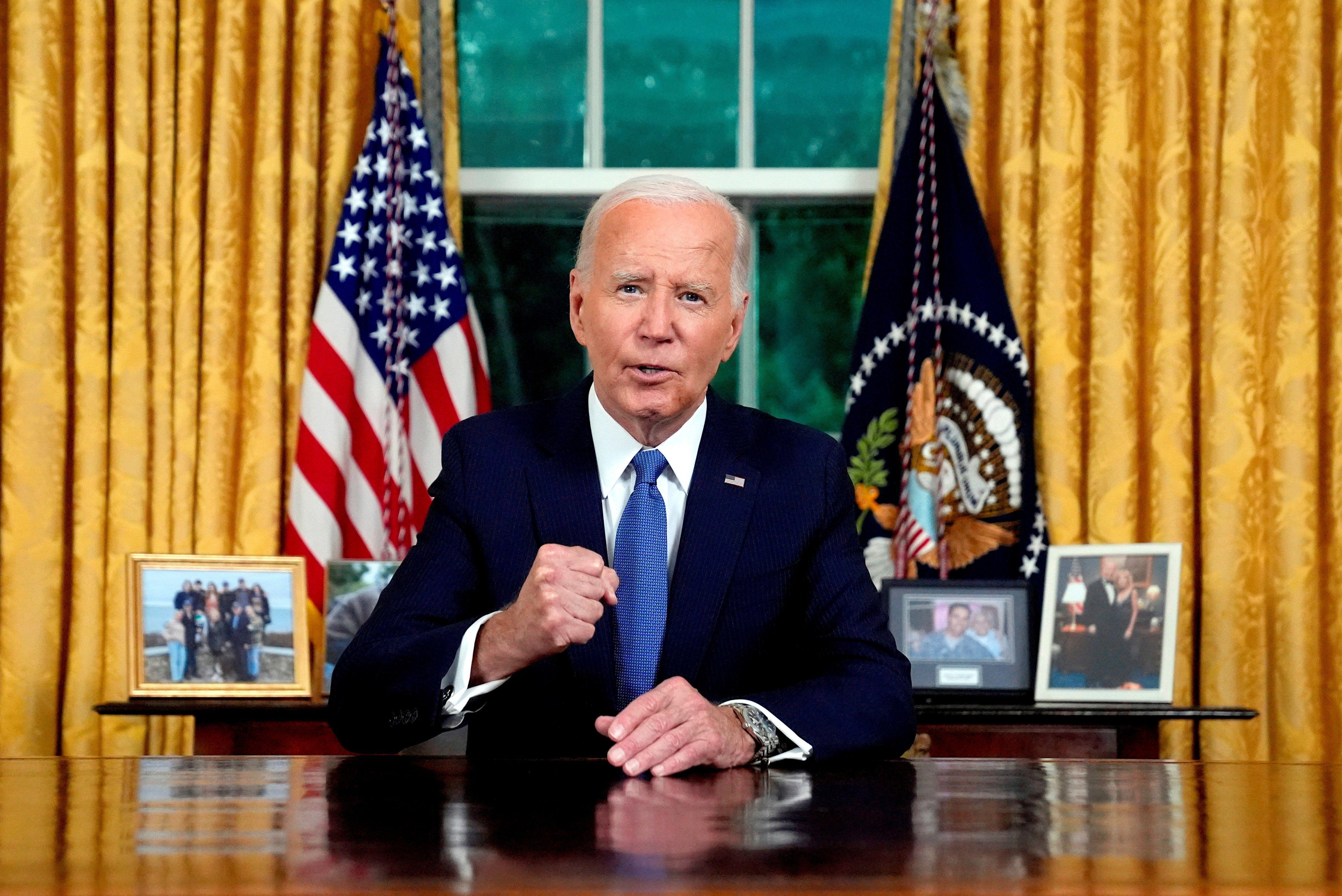 Joe Biden en el Despacho Oval