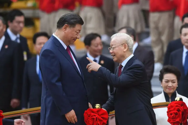 시진핑 중국 국가주석과 응우옌 푸 쫑 서기장