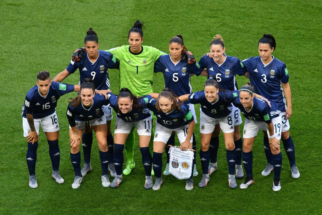 Selección argentina que enfrentó a Escocia en el Mundial de 2019.