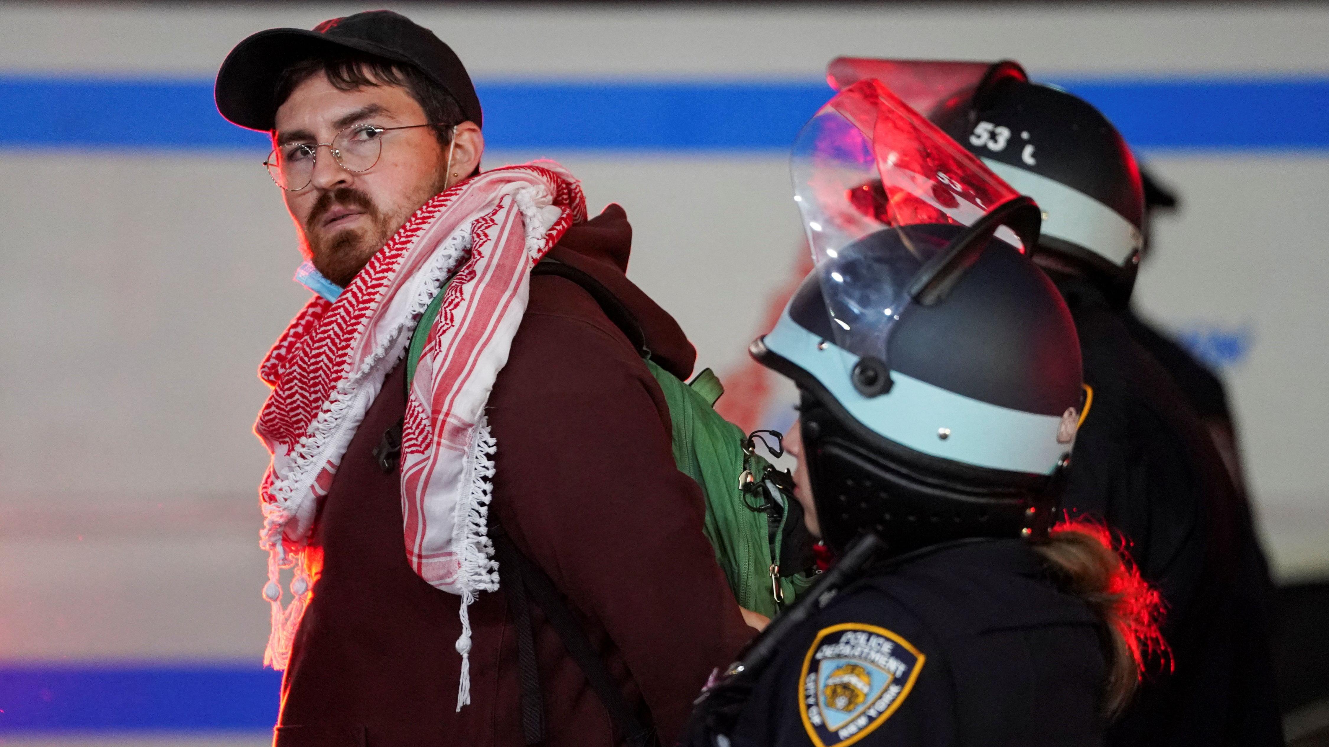 Detenido en la Universidad de Columbia, Nueva York, el 30 de abril de 2024.