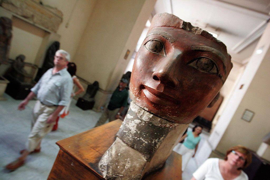 Patung, Hatshepsut, Museum, Mesir