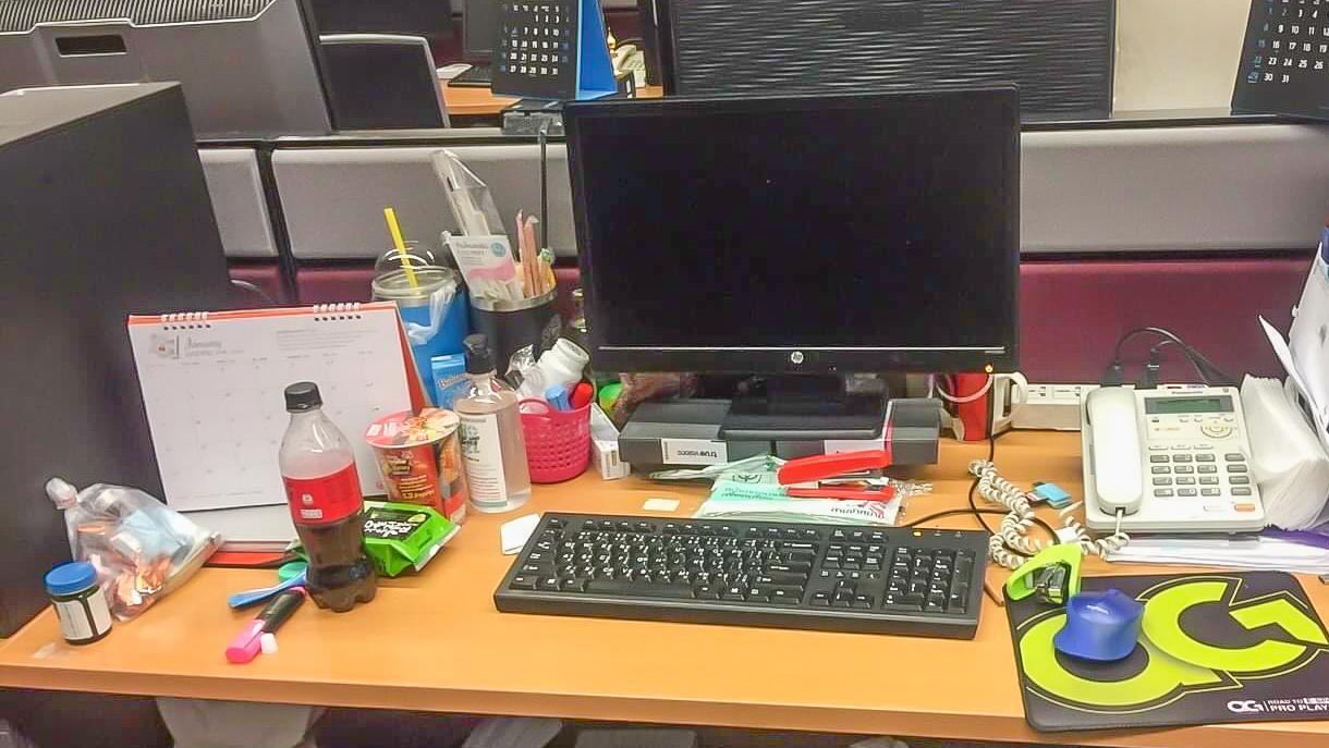 โต๊ะทำงานของพนักงานสถานีโทรทัศน์เสียชีวิต 
