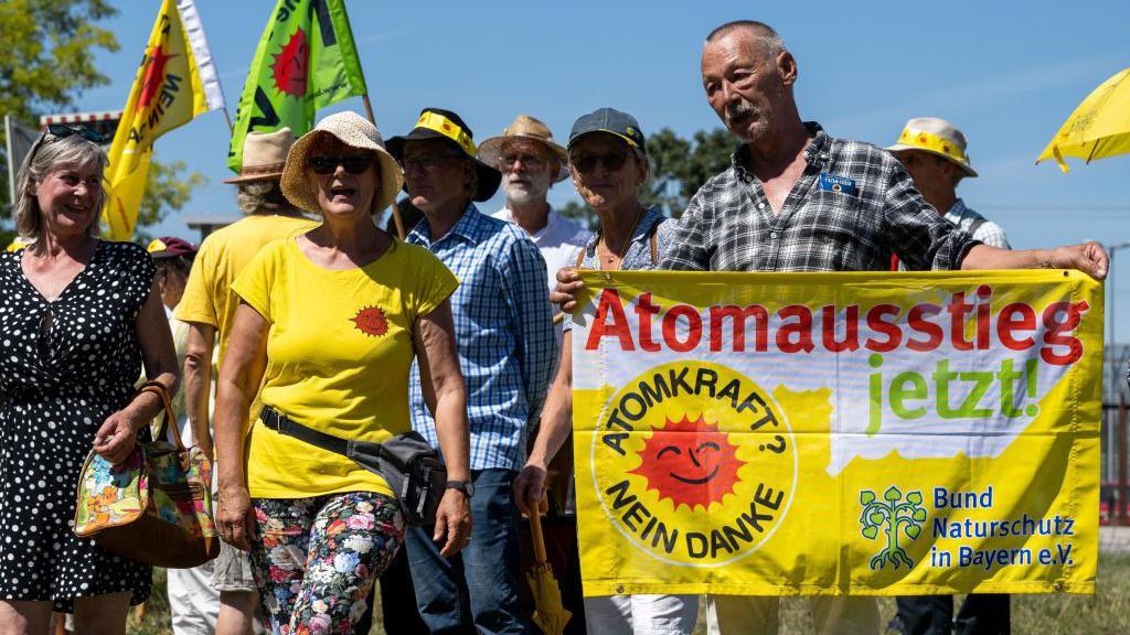 Manifestación en contra de la energía nuclear. 