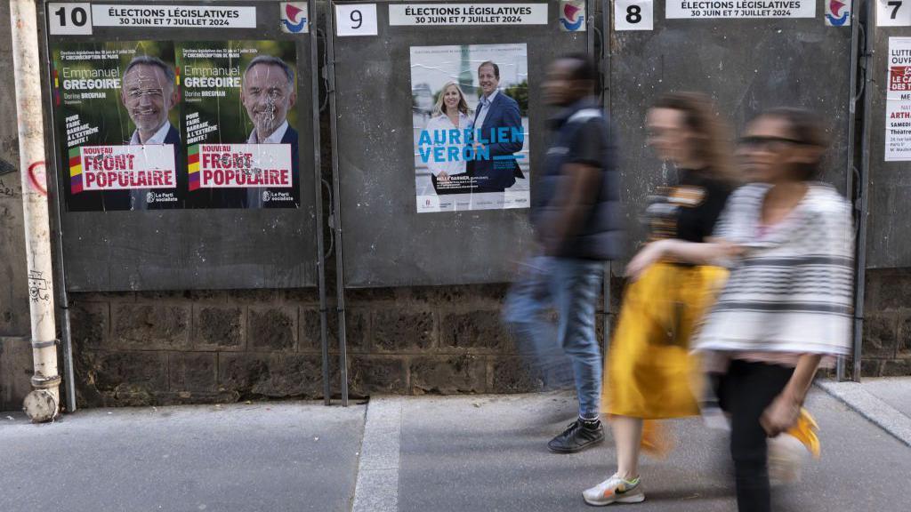 ملصقات حملة انتخابات المجلس التشريعي في فرنسا 2024 - باريس