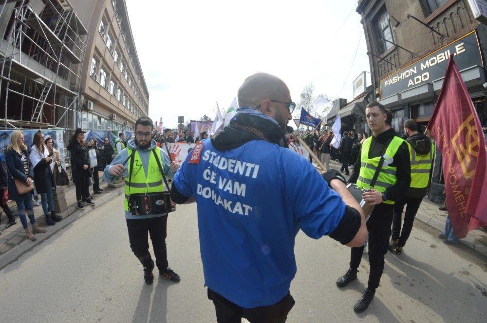 Protest u Novom Pazaru, studenti, studentski protest u Novom Pazaru