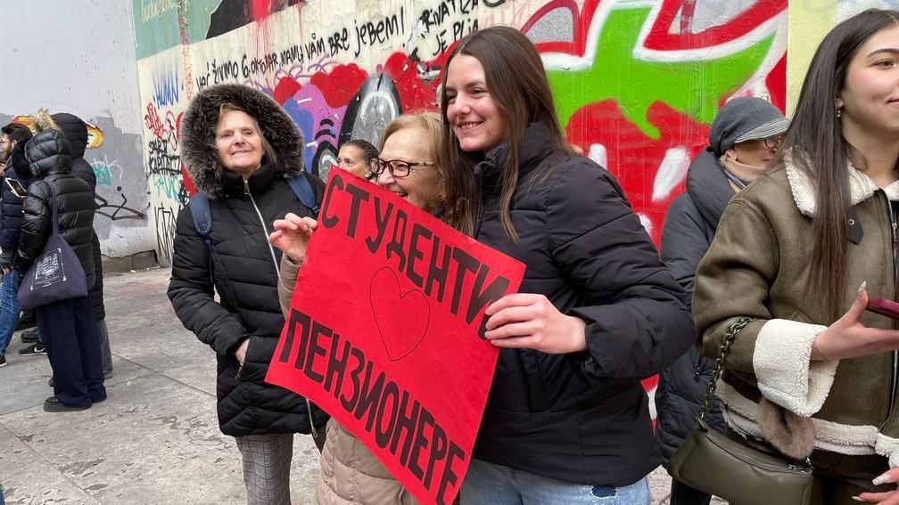 Penzionerka sa studentkinjma na Studentskom trgu