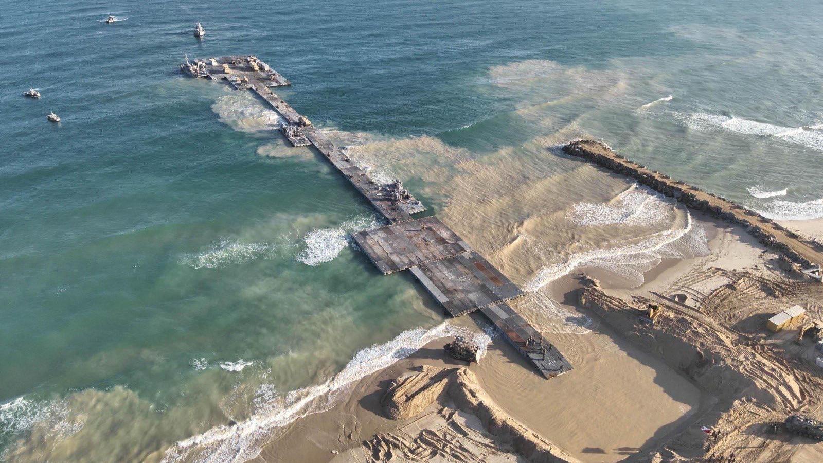 El muelle flotante el pasado 18 de mayo.