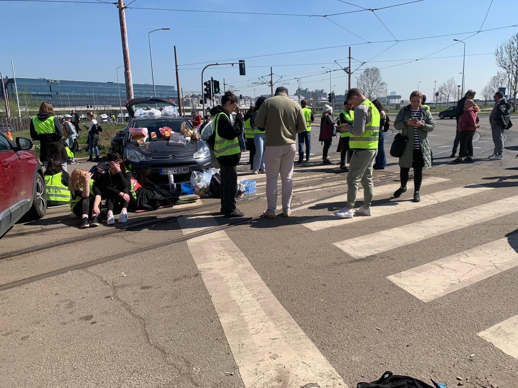 Blokada, studenti, studentski protest, blokada depoa GSP-a