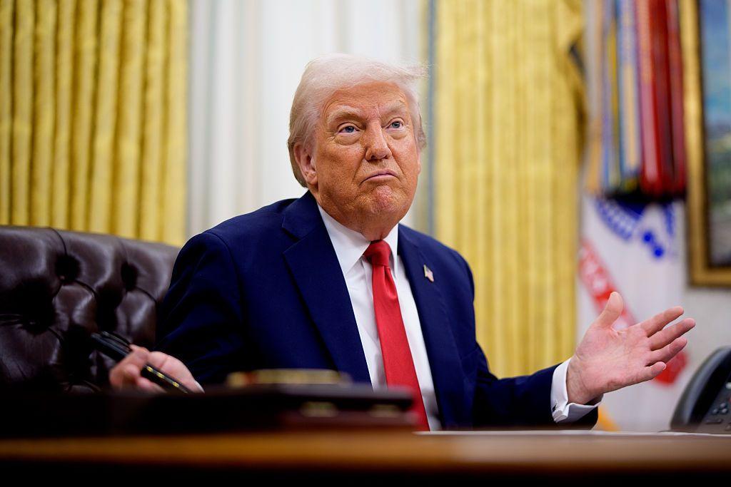 Donald Trump no Salão Oval da Casa Branca