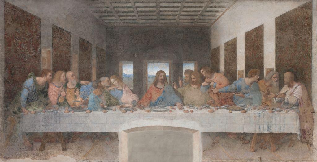 جدارية العشاء الأخير من أعمال ليوناردو دافنشي 