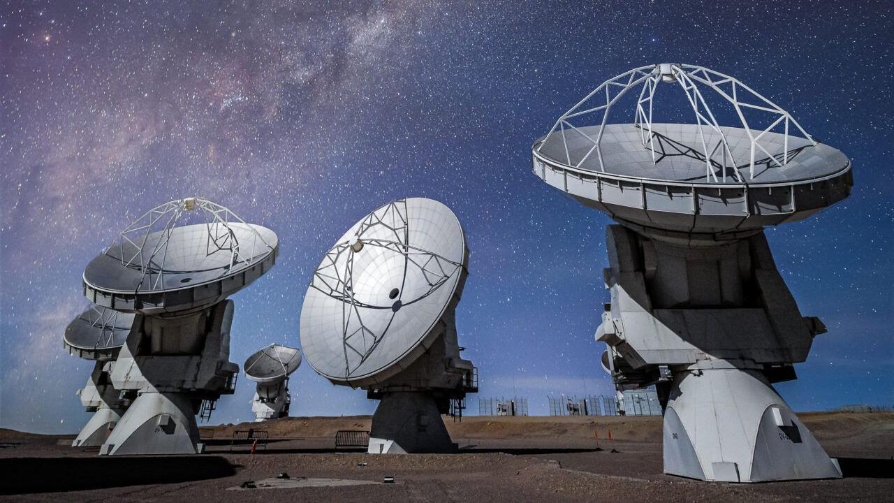 Las antenas del observatorio ALMA, en Atacama