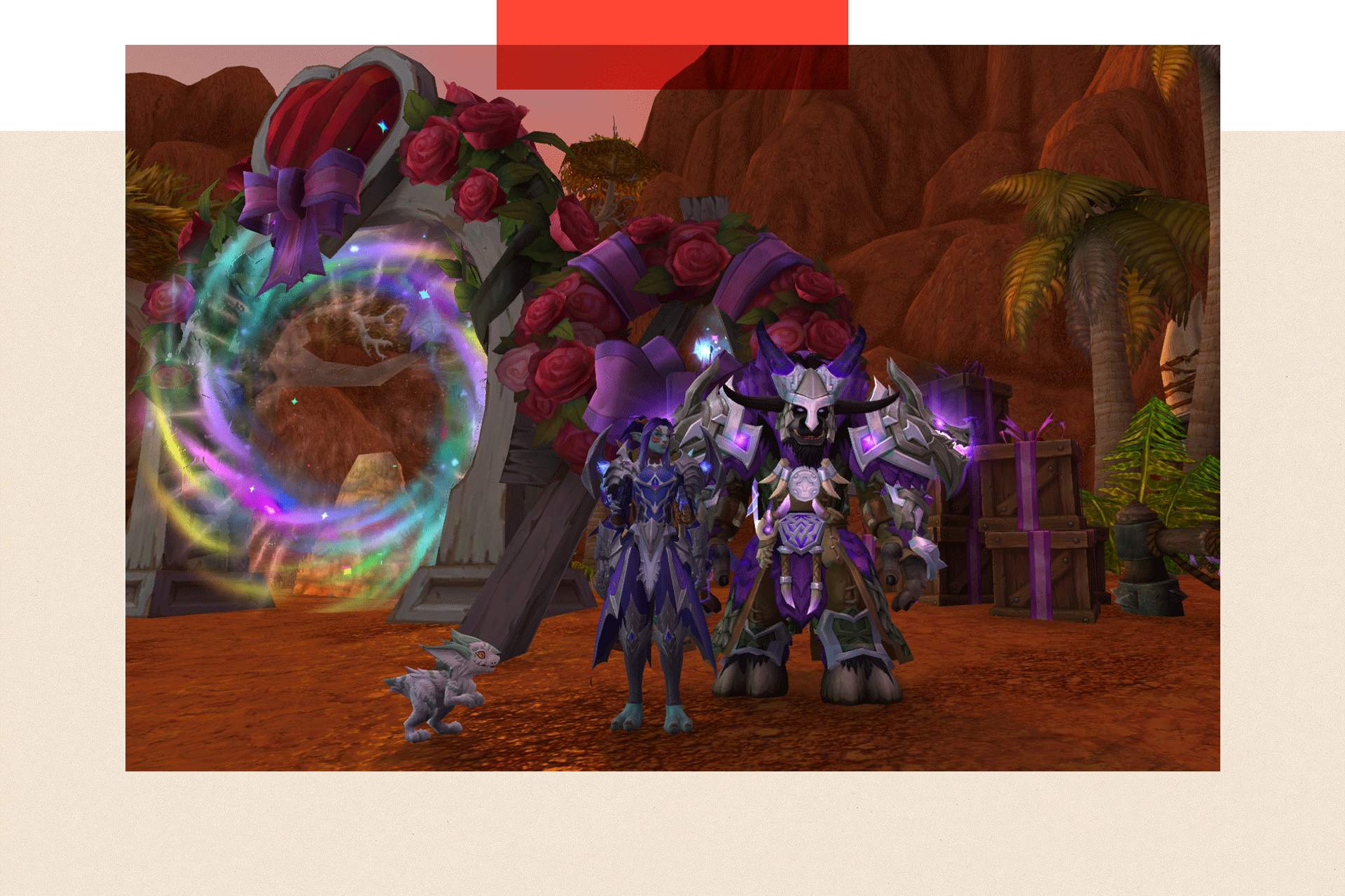 Los personajes PurplePixel y Wochi en World of Warcraft