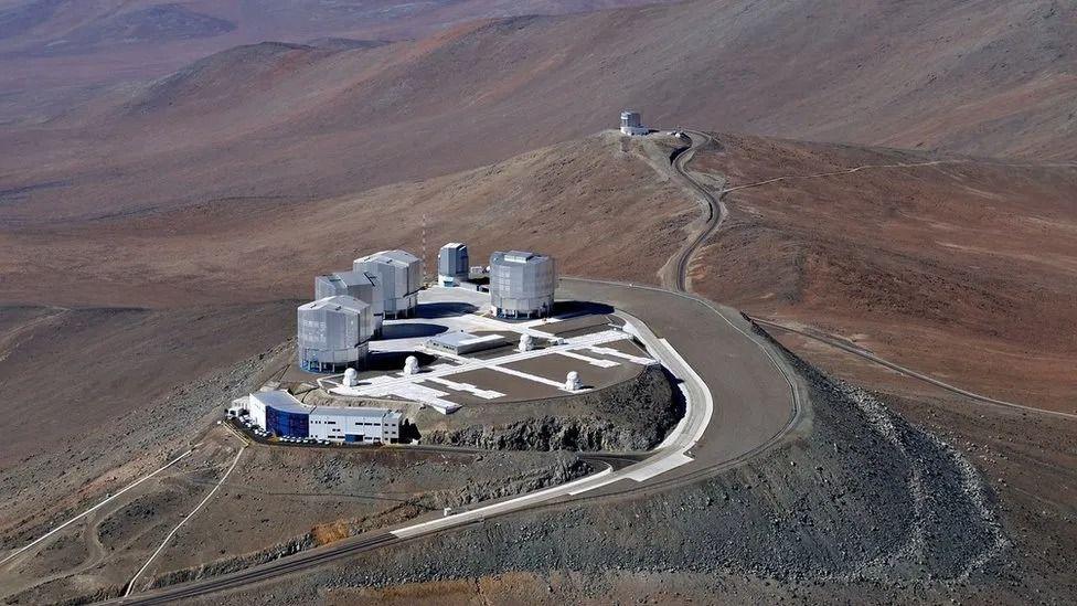 Vista aérea de observatório