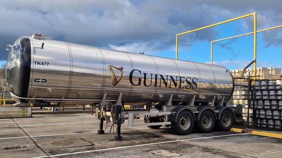 Una cisterna de Guinness