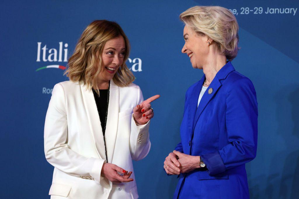 Giorgia Meloni e Ursula von der Leyen