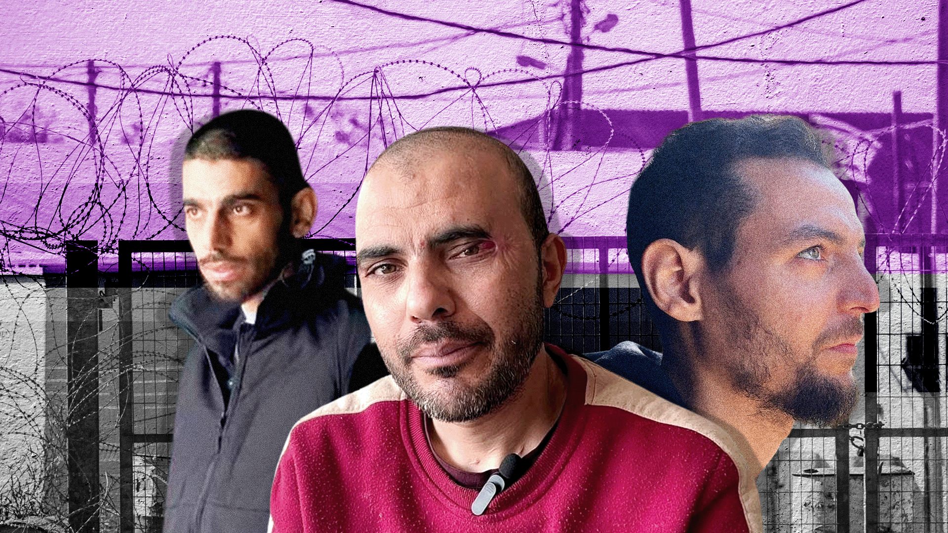 Hamad al-Dahdouh, Mohammad Abu Tawileh, y Abdul Karim Mushtaha.