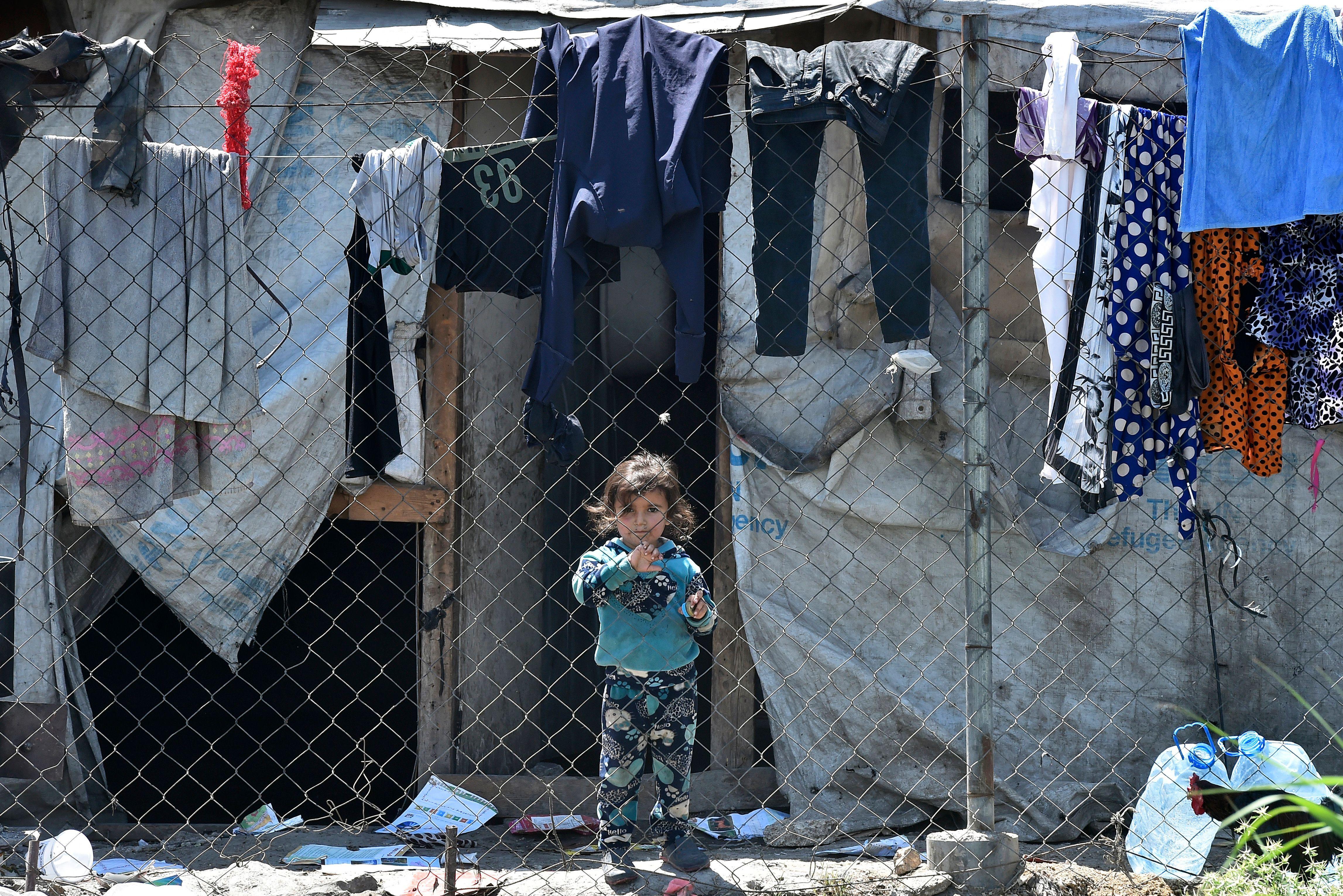 مخيم للاجئين السوريين في لبنان، البقاع، يونيو حزيران، 2023