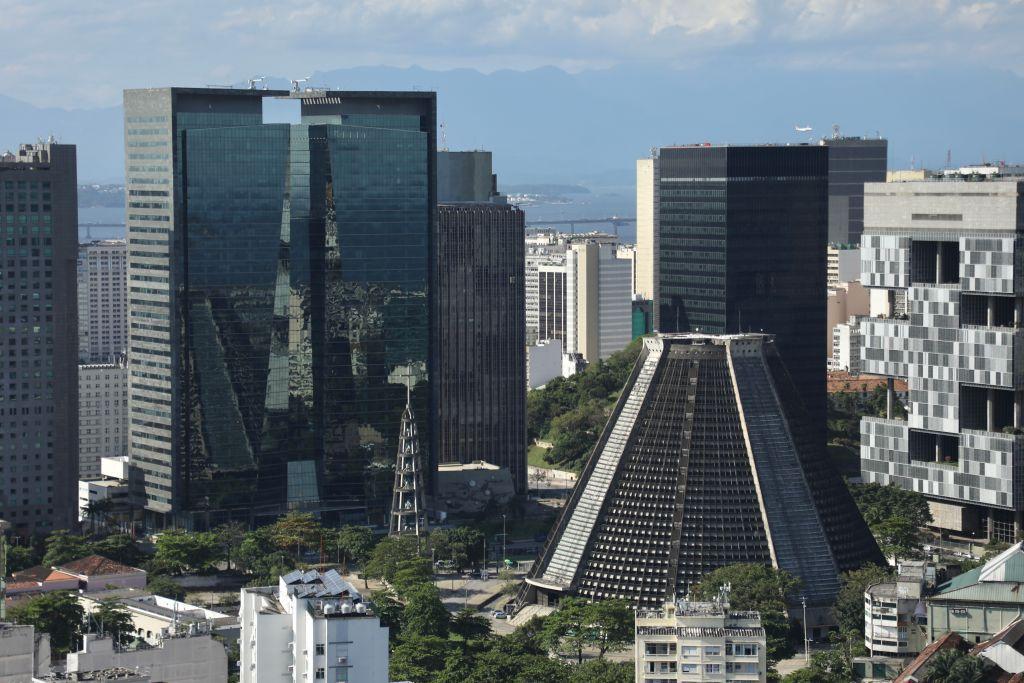 Catedral Metropolitana de São Sebastião en Río de Janeiro. 