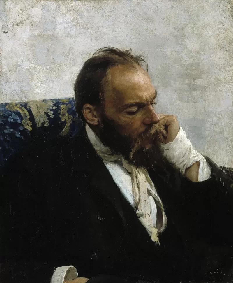 Lukisan Profesor Ivanov. Artis: Ilya Efimovich Repin.
