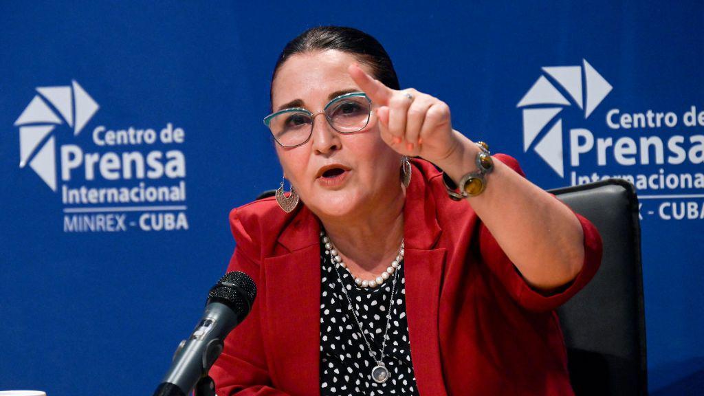 Johana Tablada, representante del gobierno cubano