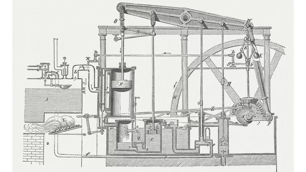 James Watt'ın ilk buhar makinesi
