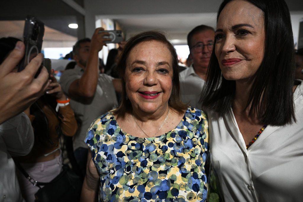 Corina Yoris y María Corina Machado