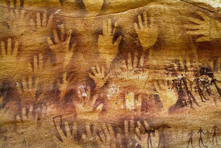 Arte rupestre prehistórico de Wadi Sura, en la cueva Foggini-Mistikawi.