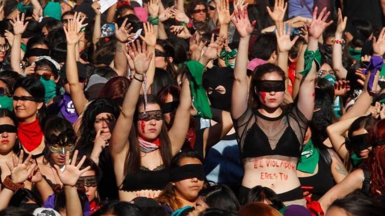 Protestas de mujeres en Chile en 2019
