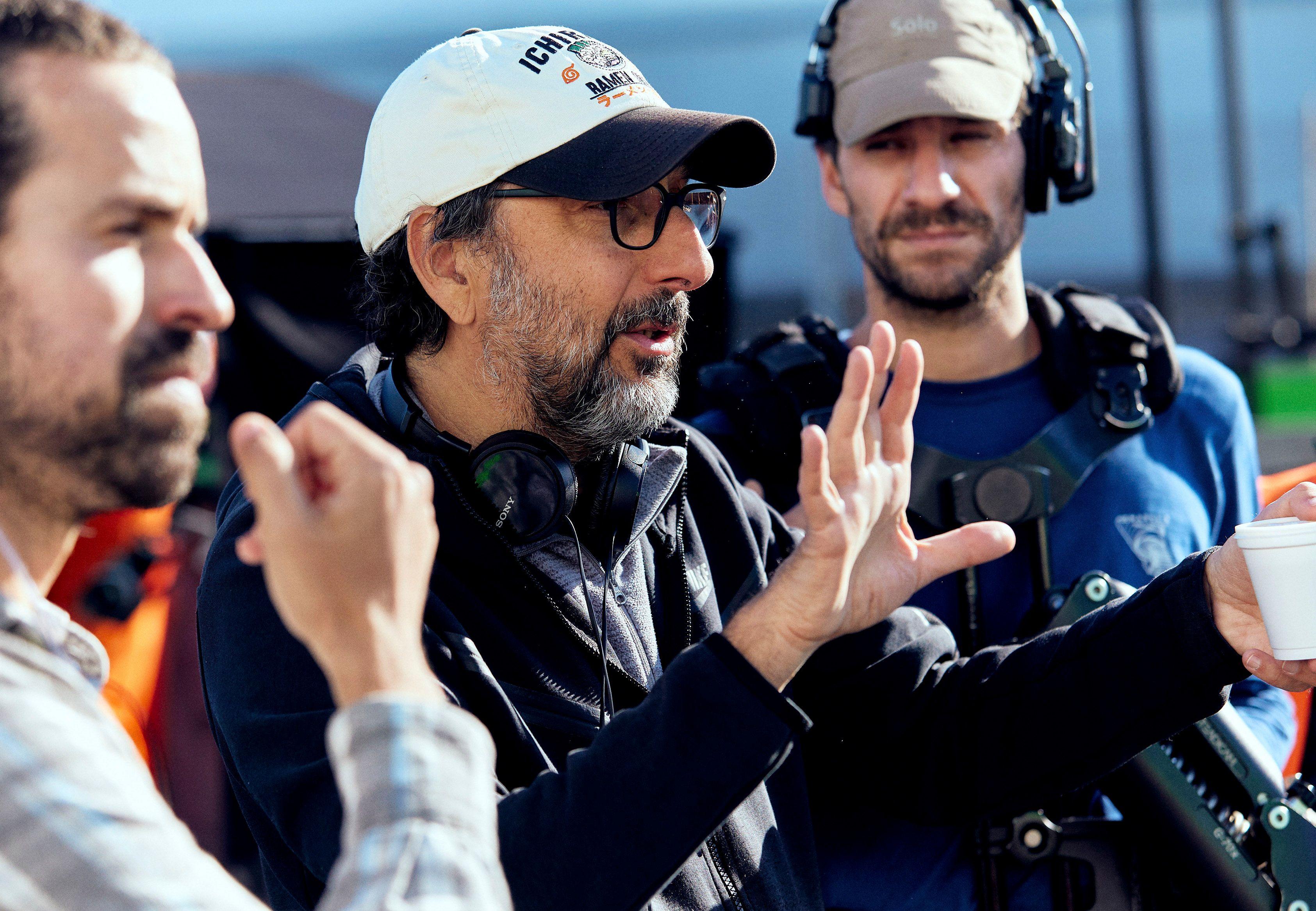 Diretor Vicente Amorim no set de filmagem