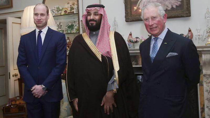 بن سلمان زار بريطانيا في 2018 والتقى ولى العهد حينها الأمير تشارلز ونجله الأمير وليام