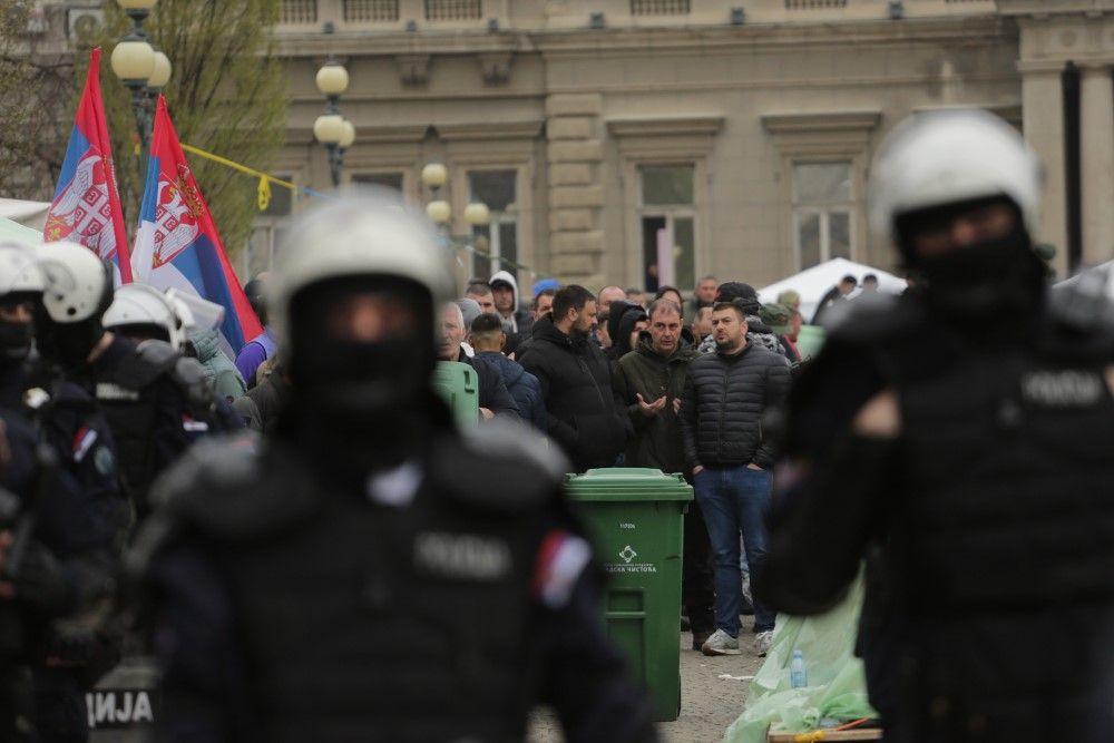 protest u beogradu, policija