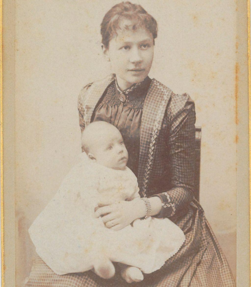 Jo Van Gogh-Bonger con su hijo Vincent Willem 1890